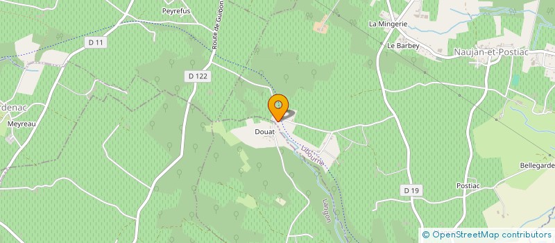 localisation de l'entreprise MONSIEUR PIERRE VILLENEUVE  NAUJAN-ET-POSTIAC