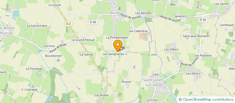 localisation de l'entreprise MONSIEUR PIERRE VILLIER à BIZIAT