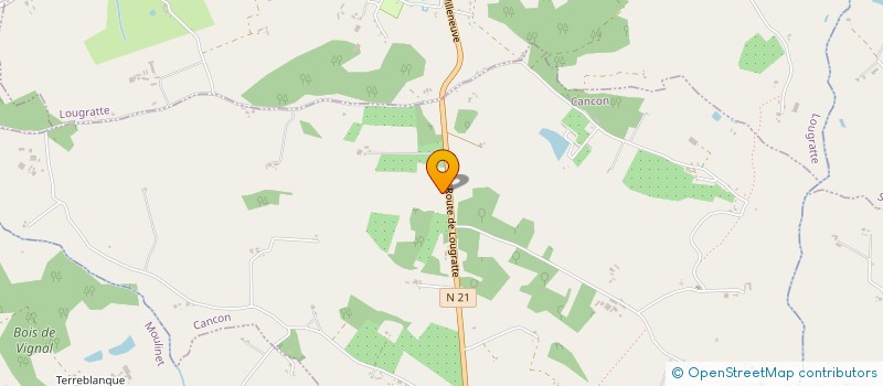 localisation de l'entreprise MONSIEUR PIERRE VINCENT  CANCON