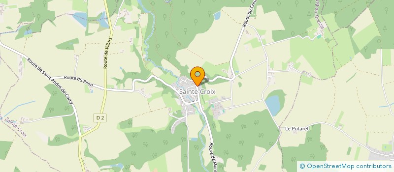 localisation de l'entreprise MONSIEUR PIERRE VINCENT  SAINTE-CROIX