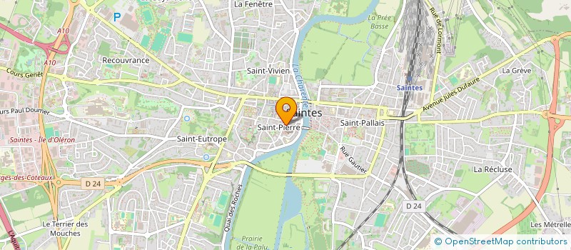 localisation de l'entreprise MONSIEUR PIERRE VINET  SAINTES