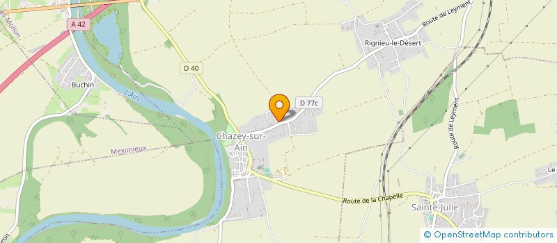 localisation de l'entreprise MONSIEUR PIERRE VIOLLET à CHAZEY-SUR-AIN
