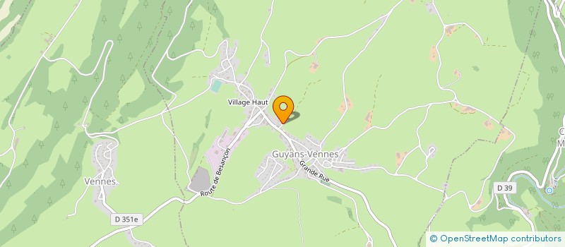 localisation de l'entreprise MONSIEUR PIERRE VIPREY  GUYANS-VENNES