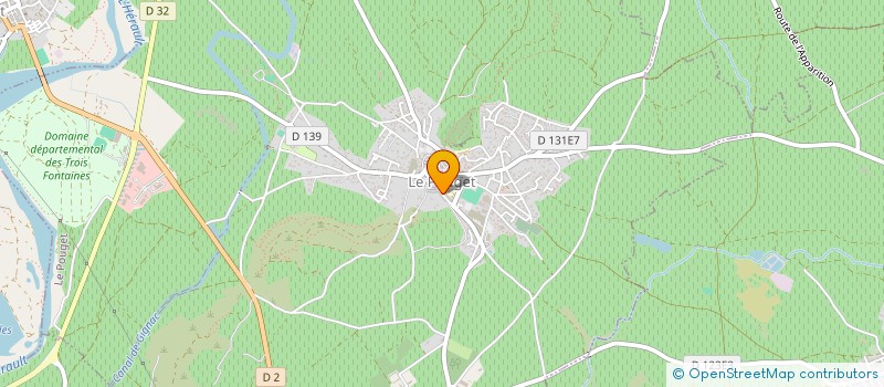 localisation de l'entreprise MONSIEUR PIERRE VIRENQUE à LE POUGET
