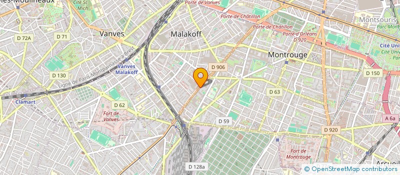 localisation de l'entreprise MONSIEUR PIERRE VIRET  MONTROUGE