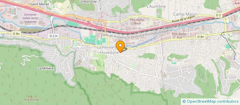 localisation de l'entreprise MONSIEUR PIERRE VIREY  LA PENNE-SUR-HUVEAUNE