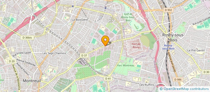 localisation de l'entreprise MONSIEUR PIERRE VISE  MONTREUIL