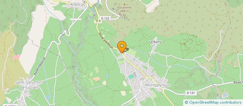localisation de l'entreprise MONSIEUR PIERRE VISSEQ à MONTPEYROUX