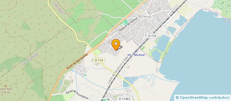 localisation de l'entreprise MONSIEUR PIERRE VIUDES  VIC-LA-GARDIOLE