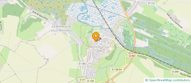 localisation de l'entreprise MONSIEUR PIERRE VIVIEN  MONTREUIL-SUR-MER