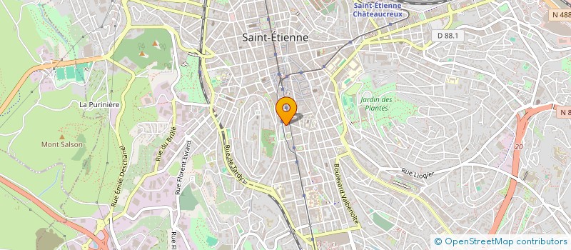 localisation de l'entreprise MONSIEUR PIERRE VIVIER  SAINT-ETIENNE