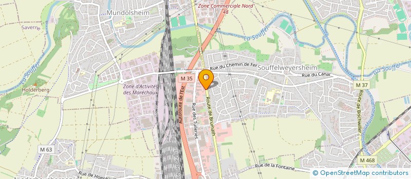 localisation de l'entreprise MONSIEUR PIERRE VIX  SOUFFELWEYERSHEIM