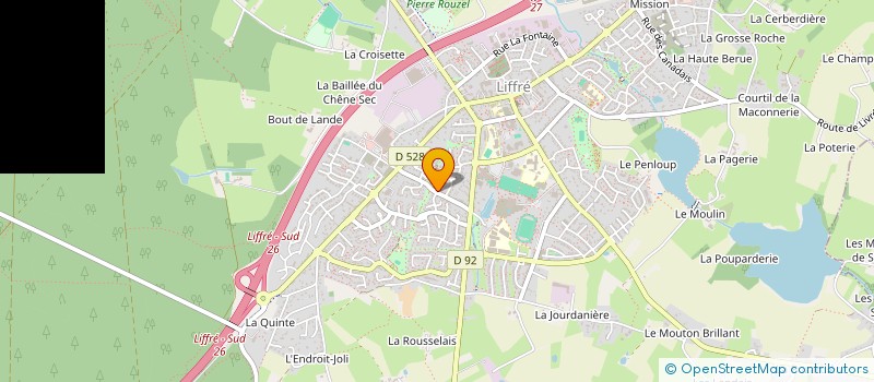 localisation de l'entreprise MONSIEUR PIERRE VOISIN  LA BOUEXIERE