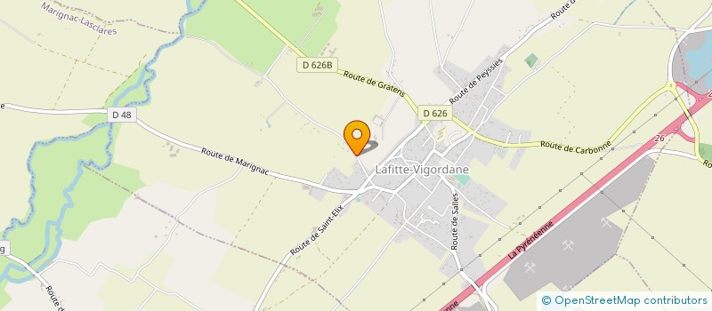 localisation de l'entreprise MONSIEUR PIERRE VOUTZINOS  LAFITTE-VIGORDANE