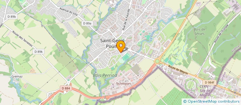localisation de l'entreprise MONSIEUR PIERRE VUAILLET  SAINT-GENIS-POUILLY