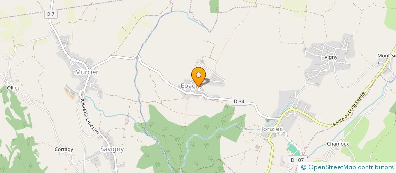 localisation de l'entreprise MONSIEUR PIERRE VUICHARD  JONZIER-EPAGNY