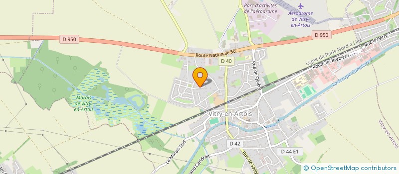 localisation de l'entreprise MONSIEUR PIERRE WARIN  VITRY-EN-ARTOIS