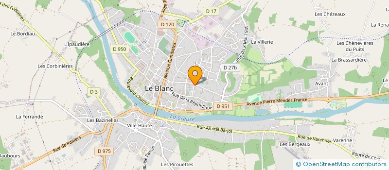 localisation de l'entreprise MONSIEUR PIERRE WAYA à LE BLANC