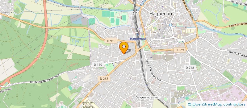 localisation de l'entreprise MONSIEUR PIERRE WEISS  HAGUENAU