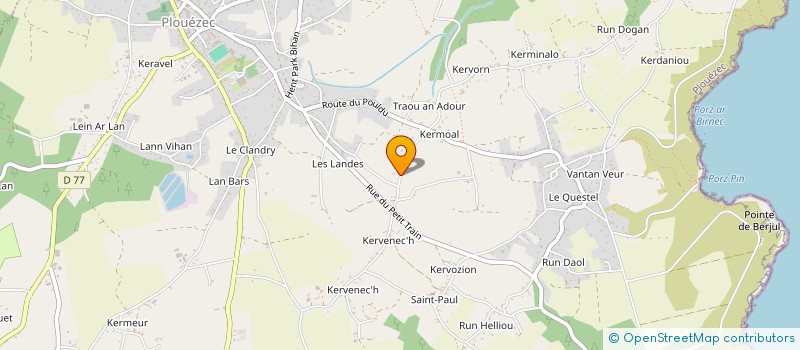 localisation de l'entreprise MONSIEUR PIERRE WELLECAN à PLOUEZEC