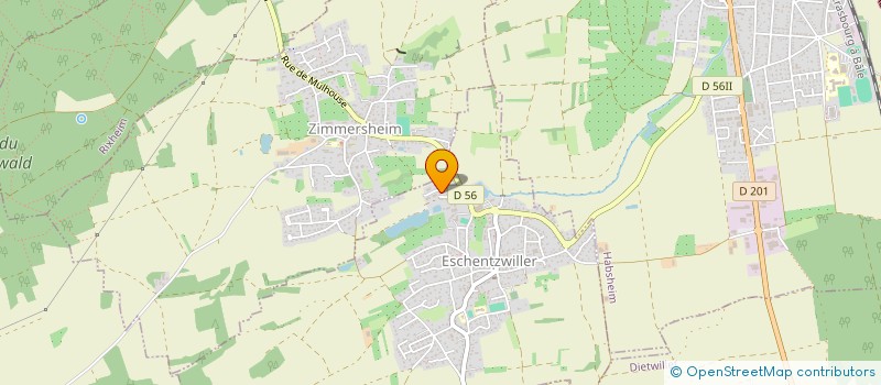 localisation de l'entreprise MONSIEUR PIERRE WILLIG  ESCHENTZWILLER