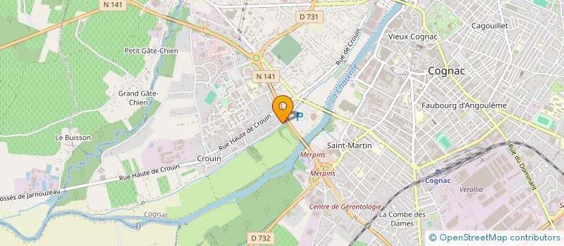 localisation de l'entreprise MONSIEUR PIERRE WINTERSTEIN à COGNAC