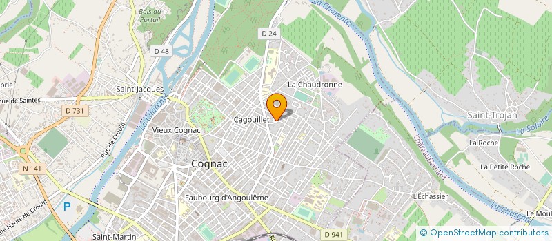 localisation de l'entreprise MONSIEUR PIERRE WINTERSTTEIN à COGNAC