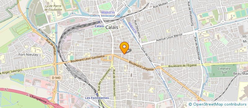 localisation de l'entreprise MONSIEUR PIERRE WISSOCQ  CALAIS