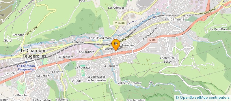 localisation de l'entreprise MONSIEUR PIERRE WITKOS  LE CHAMBON-FEUGEROLLES