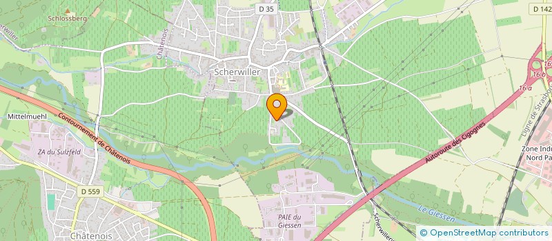 localisation de l'entreprise MONSIEUR PIERRE WITTERSHEIM  SCHERWILLER