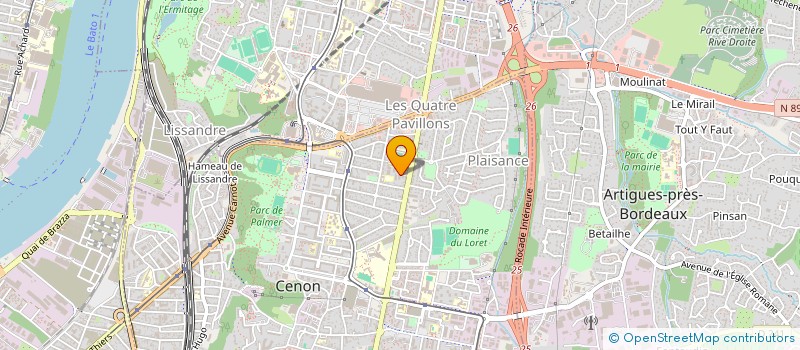 localisation de l'entreprise MONSIEUR PIERRE-YANN BELLEGO  CENON