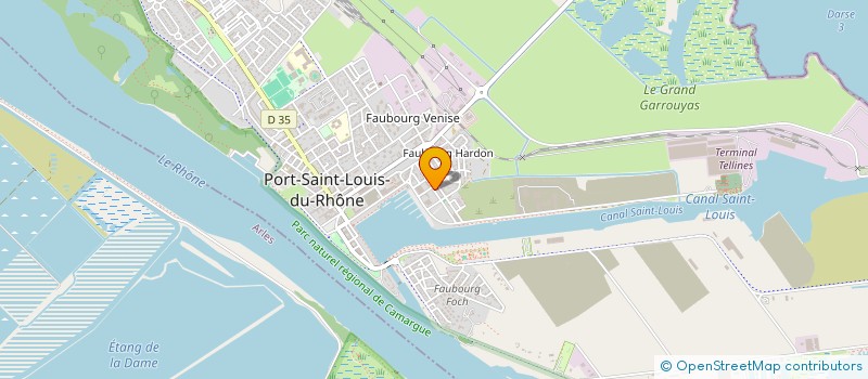 localisation de l'entreprise MONSIEUR PIERRE-YVES AUBIN à PORT-SAINT-LOUIS-DU-RHONE