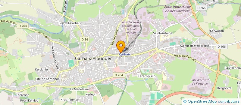 localisation de l'entreprise MONSIEUR PIERRE YVES BEHEREC à CARHAIX-PLOUGUER