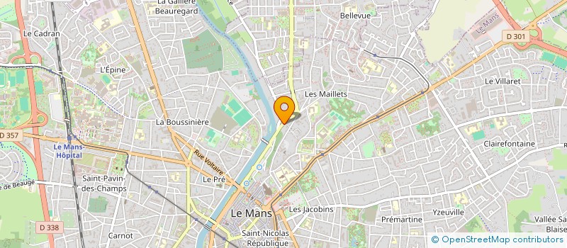 localisation de l'entreprise MONSIEUR PIERRE-YVES BISSON à LE MANS