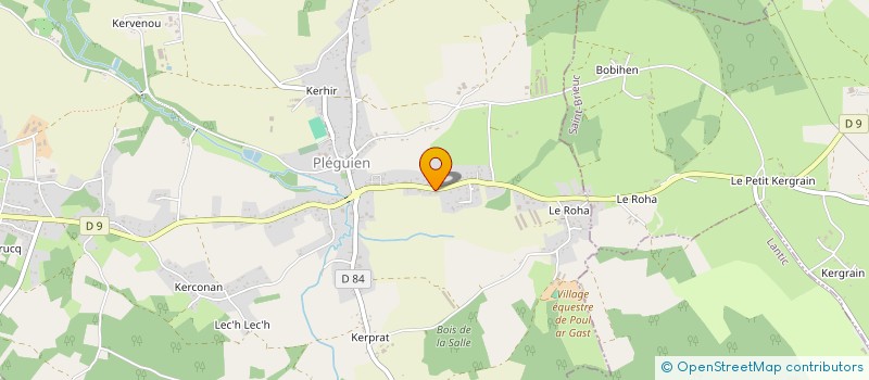 localisation de l'entreprise MONSIEUR PIERRE-YVES BLIN  PLEGUIEN