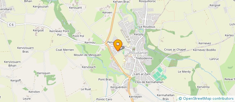 localisation de l'entreprise MONSIEUR PIERRE YVES BOLLOC H  LE FOLGOET