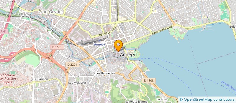 localisation de l'entreprise MONSIEUR PIERRE-YVES BONNET à ANNECY