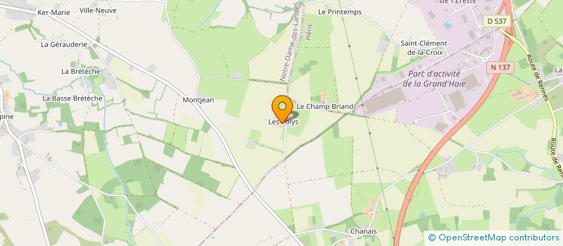 localisation de l'entreprise MONSIEUR PIERRE-YVES BOUIN à NOTRE-DAME-DES-LANDES