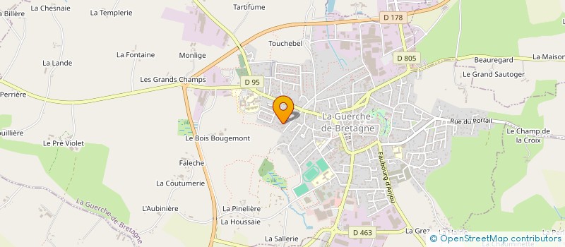 localisation de l'entreprise MONSIEUR PIERRE-YVES BRIAND à LA GUERCHE-DE-BRETAGNE