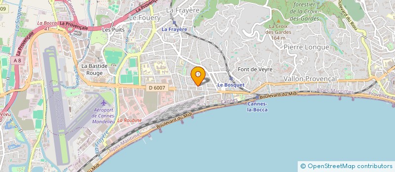 localisation de l'entreprise MONSIEUR PIERRE-YVES BRIAND à CANNES