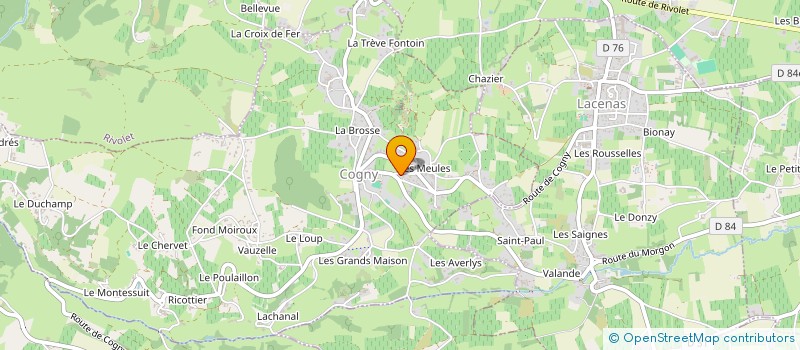 localisation de l'entreprise MONSIEUR PIERRE YVES BURILLIER  COGNY