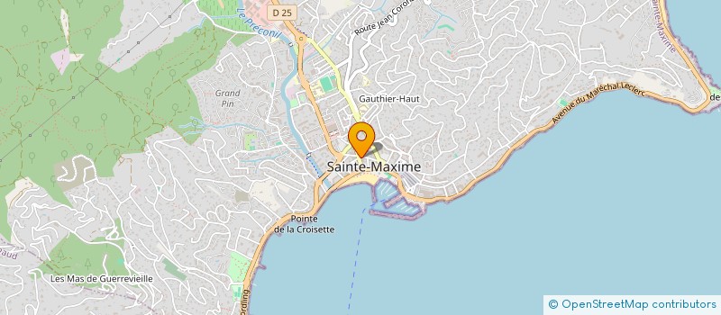 localisation de l'entreprise MONSIEUR PIERRE-YVES CIESLINSKY à SAINTE-MAXIME