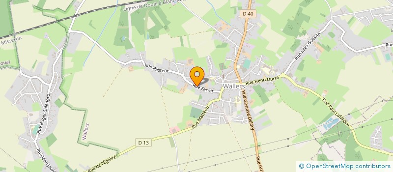 localisation de l'entreprise MONSIEUR PIERRE YVES COASNE  WALLERS