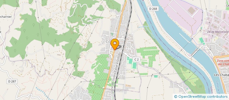 localisation de l'entreprise MONSIEUR PIERRE-YVES COLAS  CORNAS