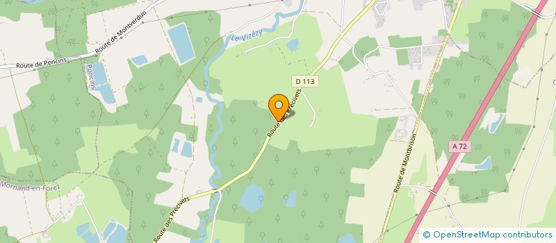 localisation de l'entreprise MONSIEUR PIERRE-YVES CRETEGNY  PONCINS