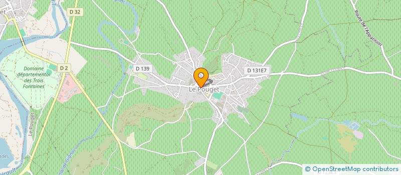 localisation de l'entreprise MONSIEUR PIERRE-YVES DAUMAS  LE POUGET