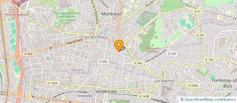 localisation de l'entreprise MONSIEUR PIERRE-YVES DOUGNAC à MONTREUIL
