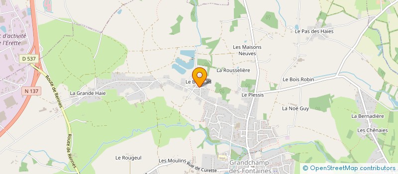 localisation de l'entreprise MONSIEUR PIERRE-YVES EPIE  GRANDCHAMP-DES-FONTAINES