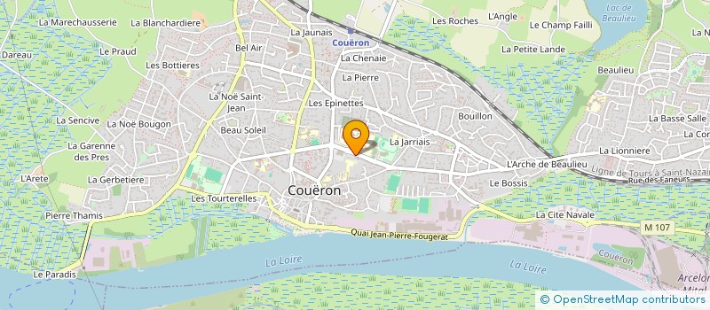 localisation de l'entreprise MONSIEUR PIERRE-YVES GAUTHIER à COUERON