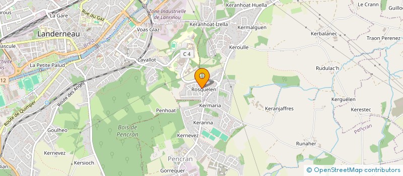 localisation de l'entreprise MONSIEUR PIERRE-YVES GEBEL  LANDERNEAU